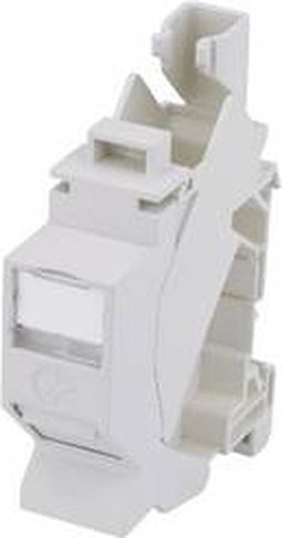 Telegärtner 100023003 Netwerkdoos DIN-rails CAT 6A Lichtgrijs