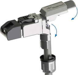 Telegärtner 100023062 RJ45-stekker, haaks, in het veld aanpasbaar 100023062 Stekker, recht 1 stuk(s)