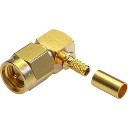 Telegärtner 100027636 100027636 SMA-connector Stekker, haaks 50 Ω 1 stuk(s)