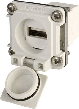 Telegärtner J00020A0480 USB-flensset variant 6 Koppeling, inbouw Lichtgrijs 1 stuk(s)