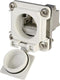 Telegärtner J00020A0483 STX V6 RJ45-flensset variant 6 Koppeling, inbouw Aantal polen: 8P8C Lichtgrijs 1 stuk(s)