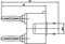 Telegärtner J01008A0620 Meetadapter BNC-bus - Banaanstekker 4 mm, Banaanstekker 4 mm Zwart, Zilver