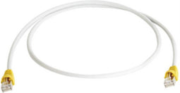 Telegärtner RJ45 (cross) Netwerkkabel Aansluitkabel CAT 6A S/FTP 1.00 m Grijs Vlambestendig, Snagless