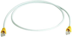 Telegärtner RJ45 (cross) Netwerkkabel Aansluitkabel CAT 6A S/FTP 7.50 m Grijs Vlambestendig, Snagless