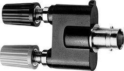 Telegärtner Telegärtner Meetadapter BNC-bus - Bus 4 mm, Bus 4 mm Zwart, Rood