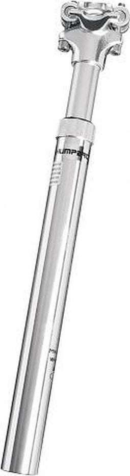 Telescopische verende zadelpen Ergotec SP-5.0 ø27.2mm / 350 mm - zilver