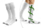 Twee paar compressiekousen - Uniseks - Degressieve compressie 18,4 mmHg - Wit