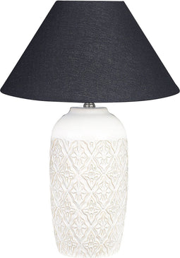 TELIRE - Tafellamp - Beige - Keramiek