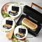 DOMO DO9278C - 3-in-1 Wafelijzer - Tosti-ijzer - Contactgrill - PFAS-vrij - Verwisselbare Platen - Zwart