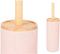 Toiletborstel Roze Hout Hars 10,2 x 38 x 10,2 cm (4 Stuks)