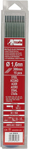 TELWIN - Rutiel laselektroden voor lassen staal - RUTILE ELECTRODES D. 1,6 MM 15 PCS