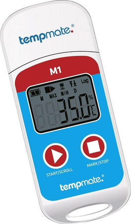 tempmate 200100 M1 Temperatuur datalogger Te meten grootheid Temperatuur -30 tot +70 °C PDF-functie