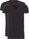 Ten Cate - Heren 2-Pack V-Hals Long T-Shirts Zwart - XXL