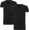 Ten Cate - Heren 2-Pack V-Hals Long T-Shirts Zwart - XXL