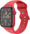 imoshion Siliconen⁺ bandje - Geschikt voor Apple Watch 1, 2, 3, 4, 5, 6, 7, 8, 9, 10, SE, Ultra (2) - 44/45/46/49 mm - Rood - M/L
