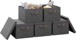 Rootz Set van 5 opvouwbare opbergdozen - Organisatorische bakken - Opvouwbare containers -