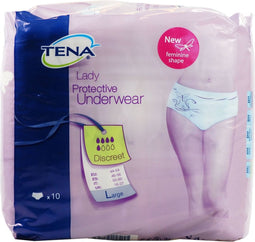 Tena Protective Underwear Women L