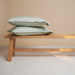 TENCEL™ - Sateen Kussensloop Grijs Groen 1 kussensloop 40x80