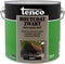 Tenco houtcoat zwart waterbasis mat - 2,5 liter