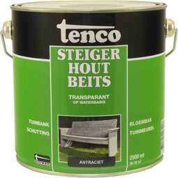 Tenco steigerhoutbeits antraciet - 2,5 liter