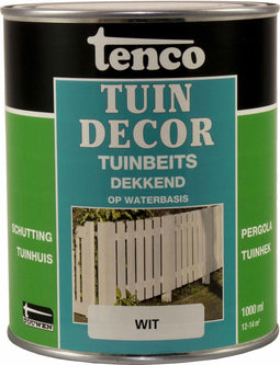 Tenco tuindecor beits dekkend wit - 1 liter