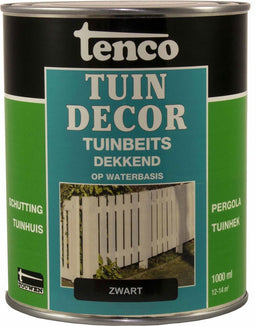 Tenco tuindecor beits dekkend zwart - 1 liter