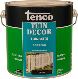 Tenco tuindecor beits dekkend zwart - 2,5 liter