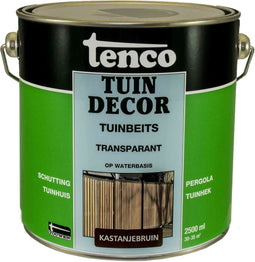 Tenco tuindecor beits transparant kastanjebruin - 2,5 liter