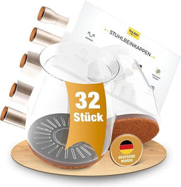 five Dots Stoelpootdoppen - Vilt - Hoog comfort - 32 stuks (set)
