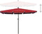vidaXL - Parasol - met - paal - 210x140 - cm - bordeauxrood