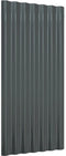 vidaXL - Dakpanelen - 36 - st - 80x36 - cm - gepoedercoat - staal - antracietkleurig