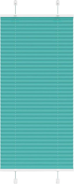 vidaXL - Plissé - rolgordijn - 55x150 - cm - stofbreedte - 54,4 - cm - petrol - groen