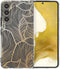 imoshion Hoesje Geschikt voor Samsung Galaxy S22 Hoesje Siliconen - imoshion Design hoesje - Meerkleurig / Golden Leaves Transparant