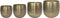 Ter Steege Bloempot Aluminium Goud D 24 cm H 22 cm
