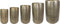 Ter Steege Bloempot Aluminium Goud D 55 cm H 89 cm