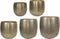 Ter Steege Bloempot Aluminium Goud D 60 cm H 62 cm