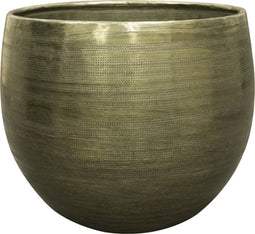 Ter Steege Bloempot Aluminium New Green-Groen D 19 cm H 13 cm Opening 15 cm