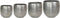 Ter Steege Bloempot Aluminium Zilver D 38 cm H 35 cm