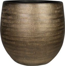 Ter Steege Bloempot Bruin-Goud D 42 cm H 38 cm opening 36 cm