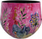 Ter Steege Bloempot Metaal Fuchsia-Multicolour D 33 cm H 28 cm