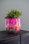 Ter Steege Bloempot Metaal Fuchsia-Multicolour D 33 cm H 28 cm