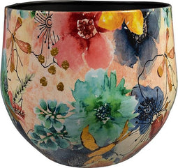 Ter Steege Bloempot Metaal Multicolour D 28 cm H 25 cm
