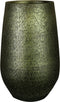 Ter Steege Bloempot/plantenpot hoog - binnen - groen/goud - D23/H36 cm - keramiek