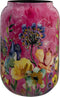 Ter Steege Bloempot-Siervaas Metaal Fuchsia-Multicolour D 30 cm H 42 cm