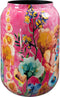 Ter Steege Bloempot-Siervaas Metaal Fuchsia-Multicolour D 30 cm H 42 cm