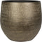 Ter Steege Plantenpot/bloempot - keramiek - metal goud - 31 x 28 cm