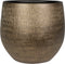 Ter Steege Plantenpot/bloempot - keramiek - metal goud - 31 x 28 cm