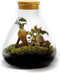 Terrarium | Glas met kurk | 3 botanische planten |↑35cm - Ø30cm