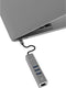 TERRATEC Connect C2 USB-C Gigabit Ethernet adapter en 3 poort USB 3.0 Hub Zilver aluminium