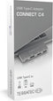 Terratec Connect C4 USB-C Docking station - Adapter USB-C - HDMI 4K - 2x USB3.0 - 1 x USB-C PD Passthrough oplaadpoort
